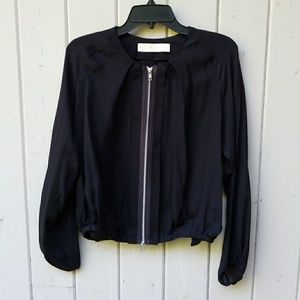 Ramy brook black silk jacket